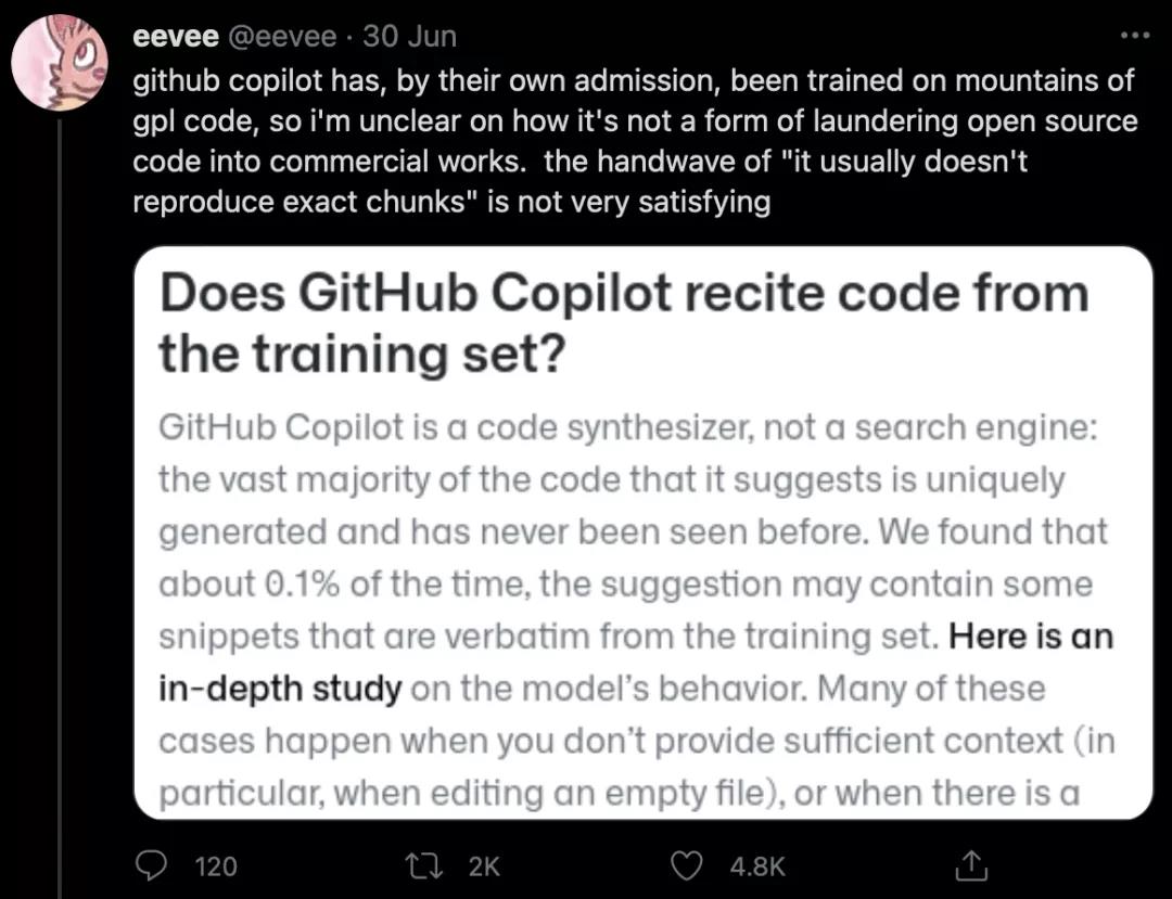AI「抄」代码无罪？GitHub Copilot拿用户开源代码改一改就去挣钱